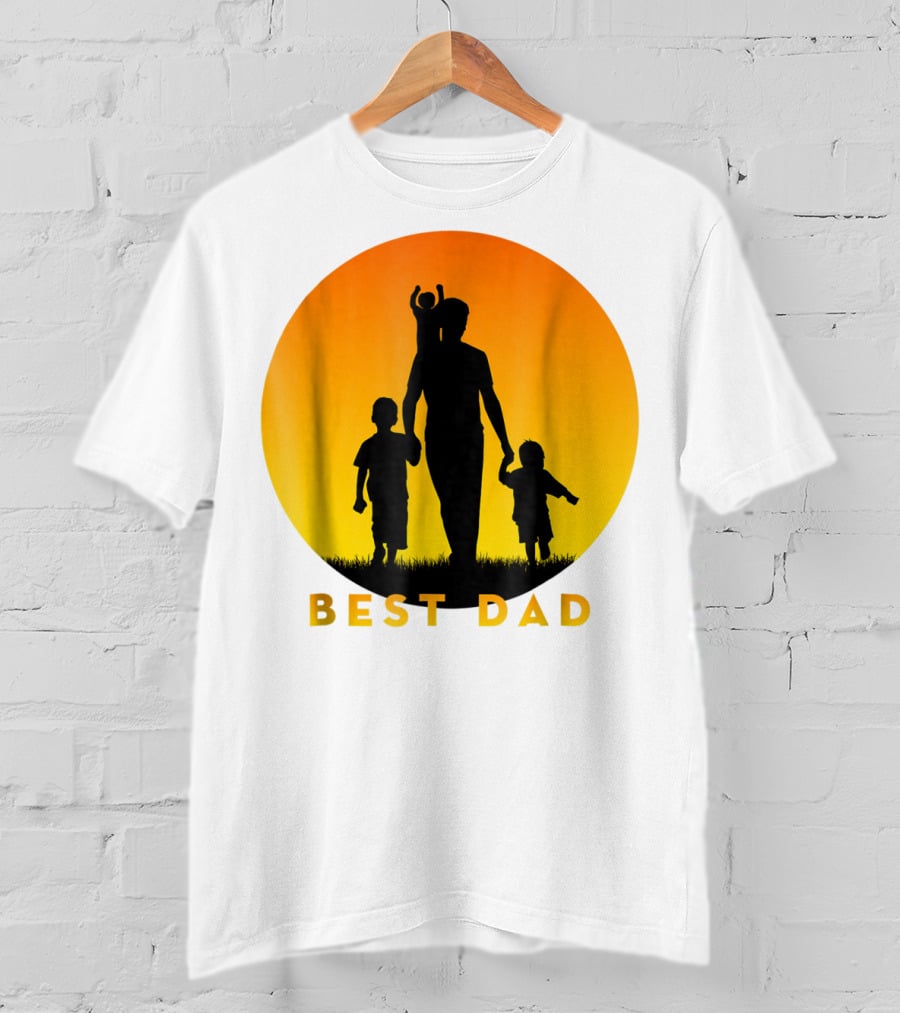 BEST BEST DAD Of 3 Kids Cool T-Shirt