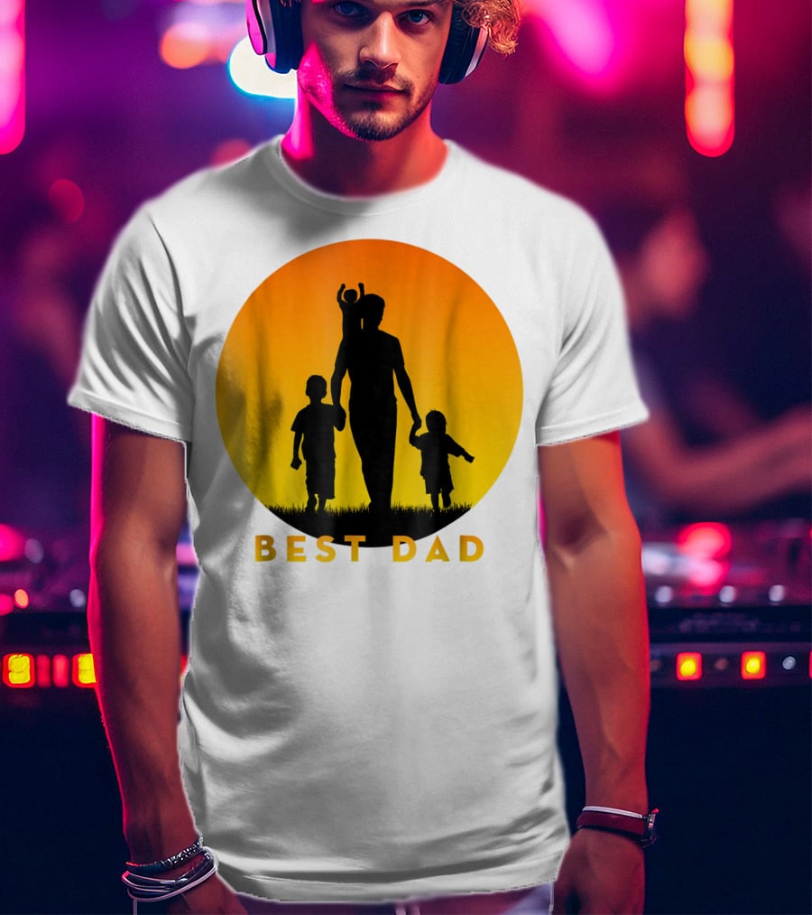 BEST BEST DAD Of 3 Kids Cool T-Shirt