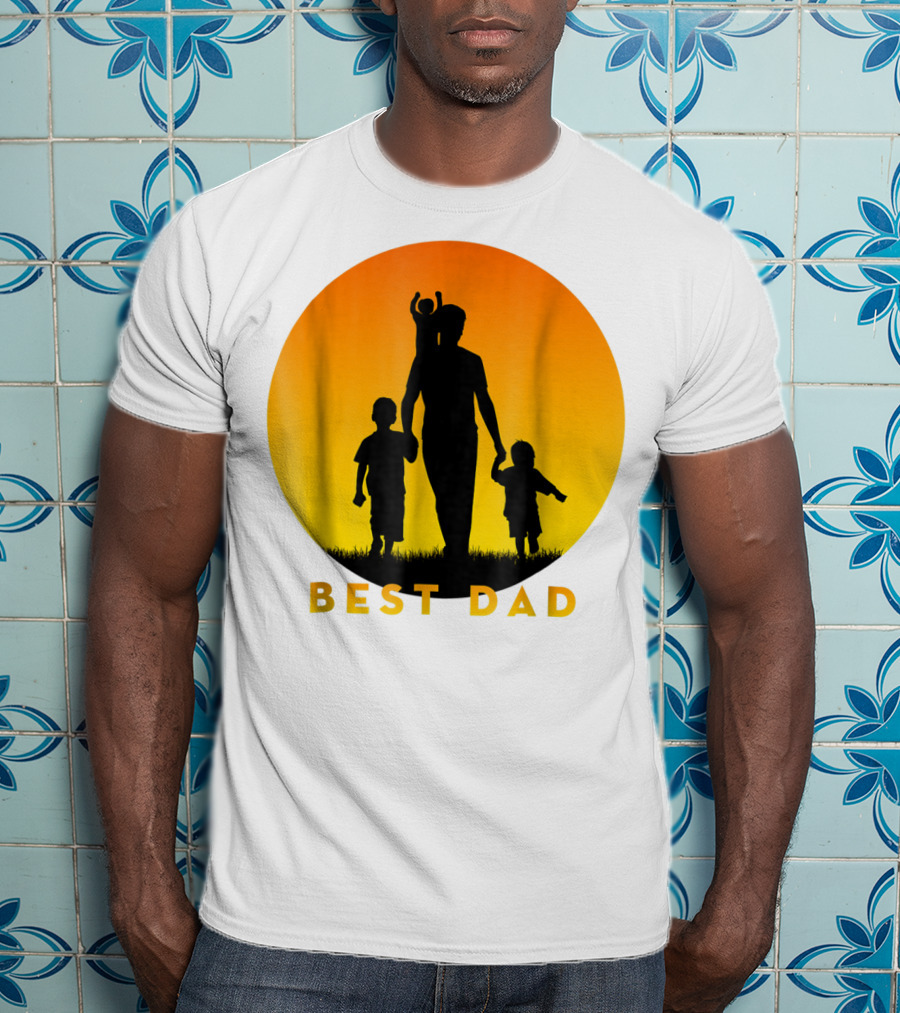 BEST BEST DAD Of 3 Kids Cool T-Shirt