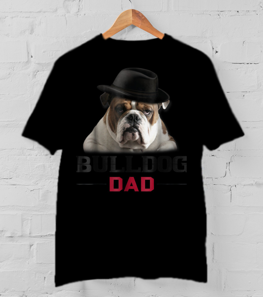 Bulldog Dad Dog Lovers Stylish Hat T-Shirt