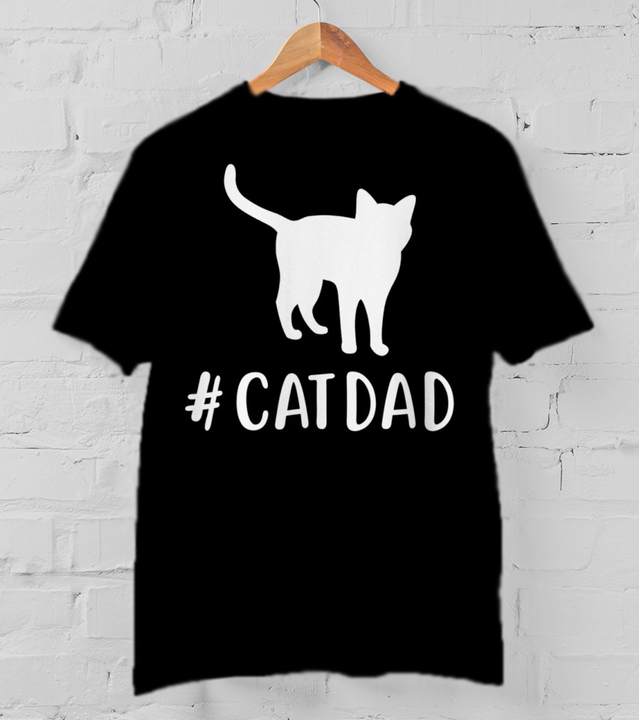 CatDad Family Cat Lover Awesome T-Shirt