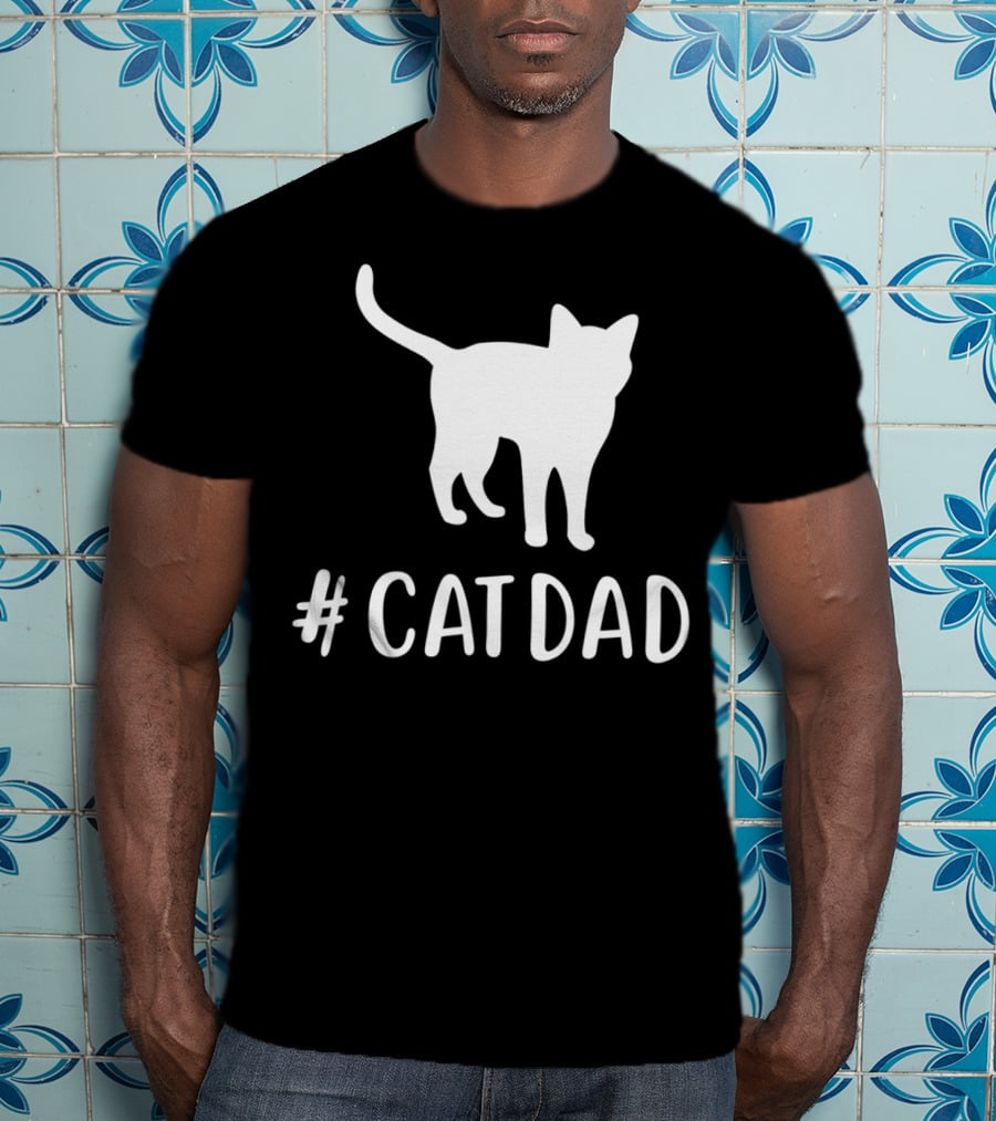 CatDad Family Cat Lover Awesome T-Shirt