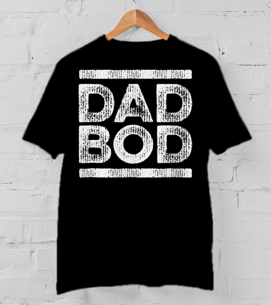 Dad Bod Faded Stripe Vintage 80s Gold31 T-Shirt