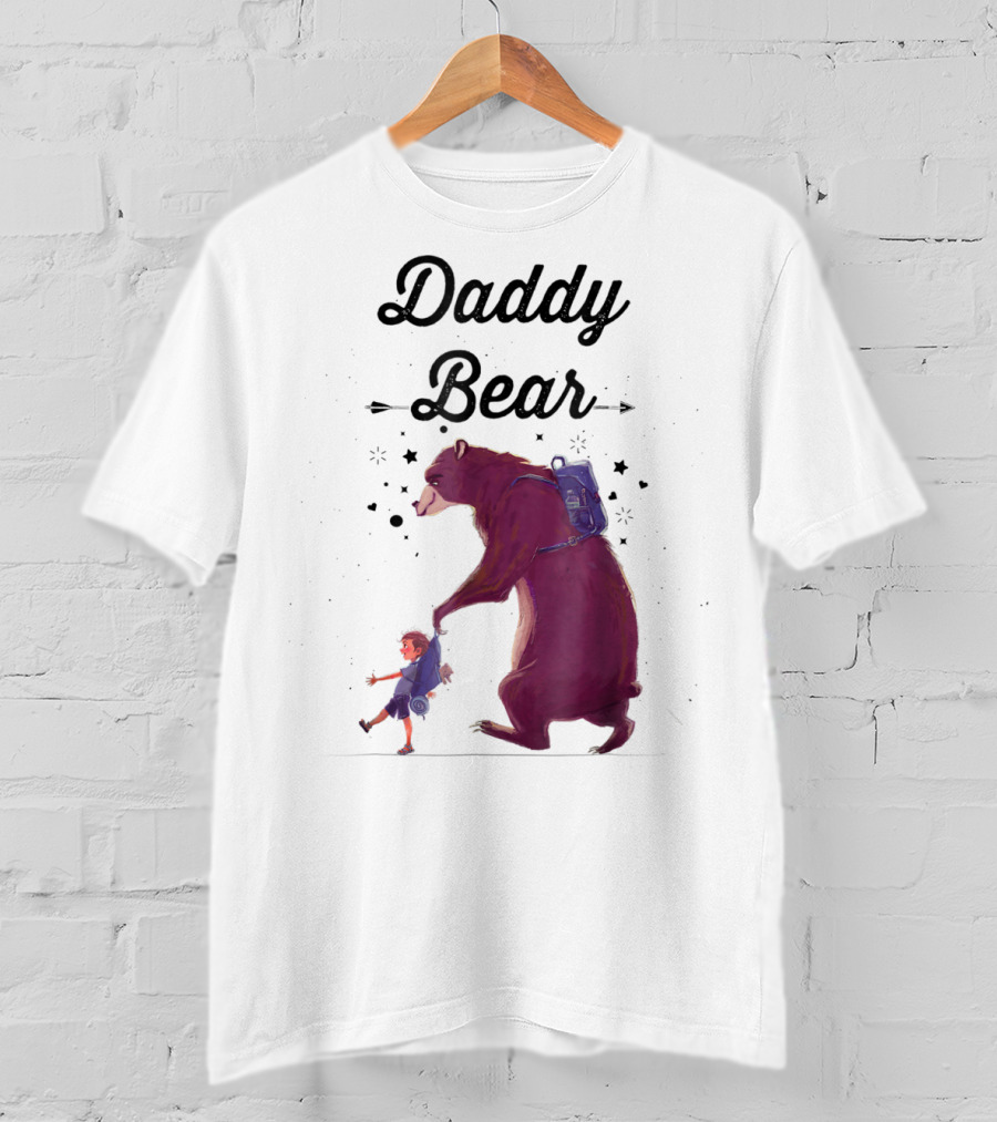 Daddy Bear Camping Papa Mens Dad Father T-Shirt