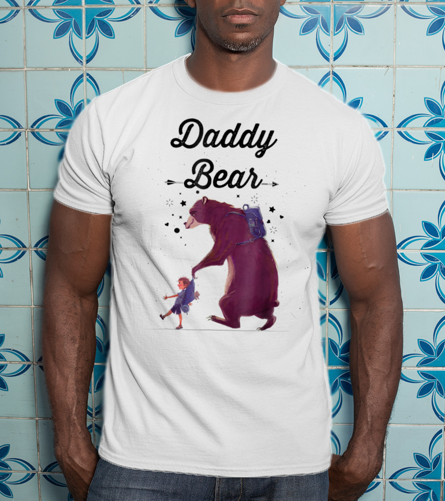 Daddy Bear Camping Papa Mens Dad Father T-Shirt
