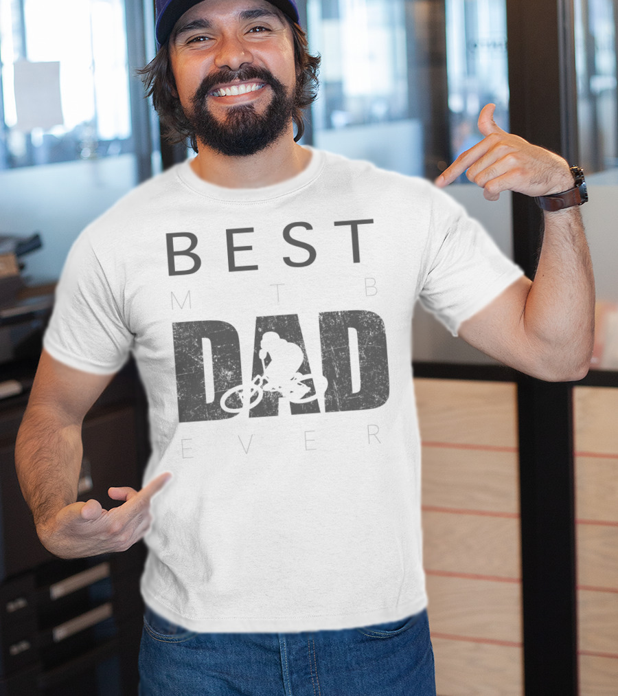 Best MTB Dad Ever Mountain Bike Rider T-Shirt