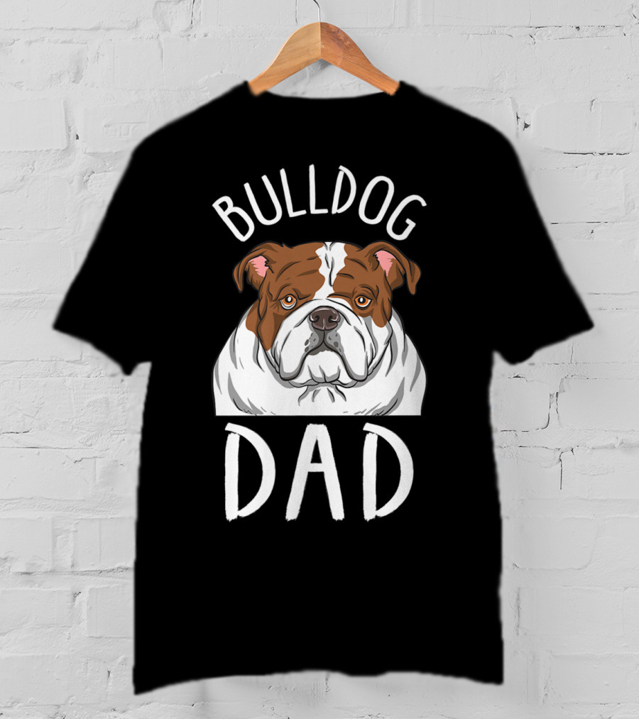 Bulldog Dad Mens Bulldog T-Shirt