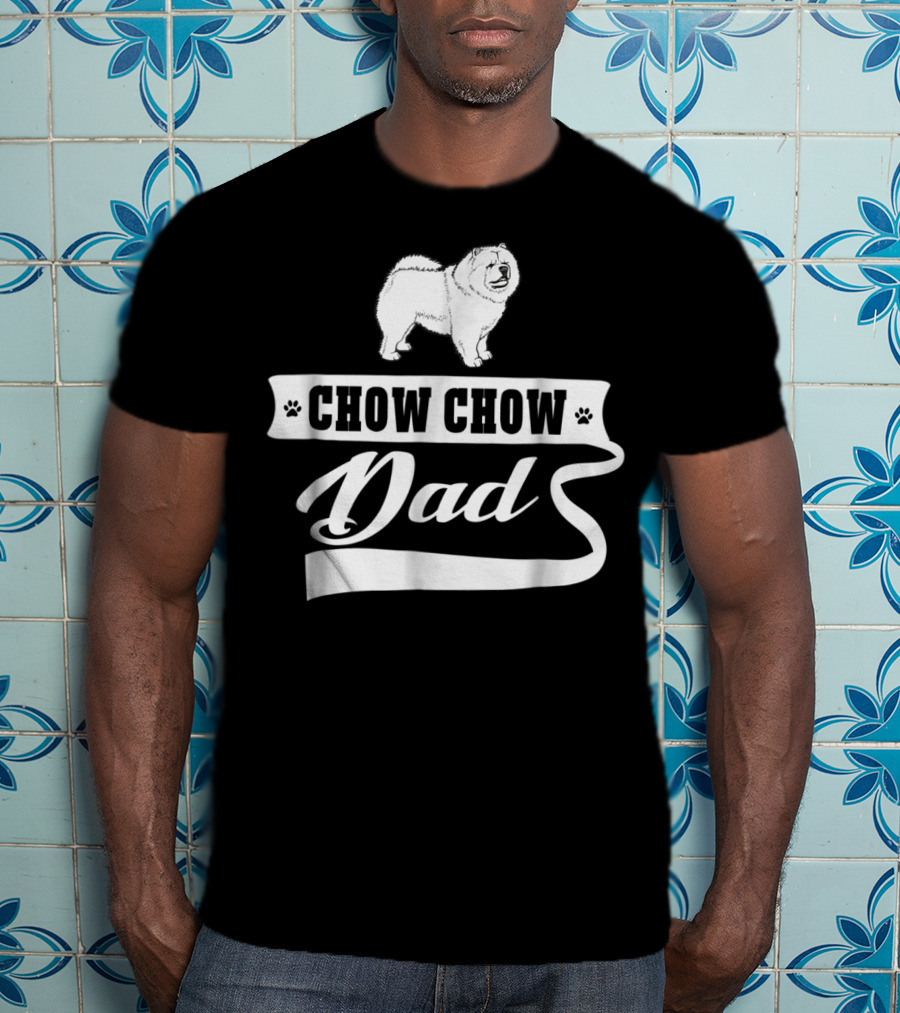 Chow Chow Dad Dog Mens Animal T-Shirt