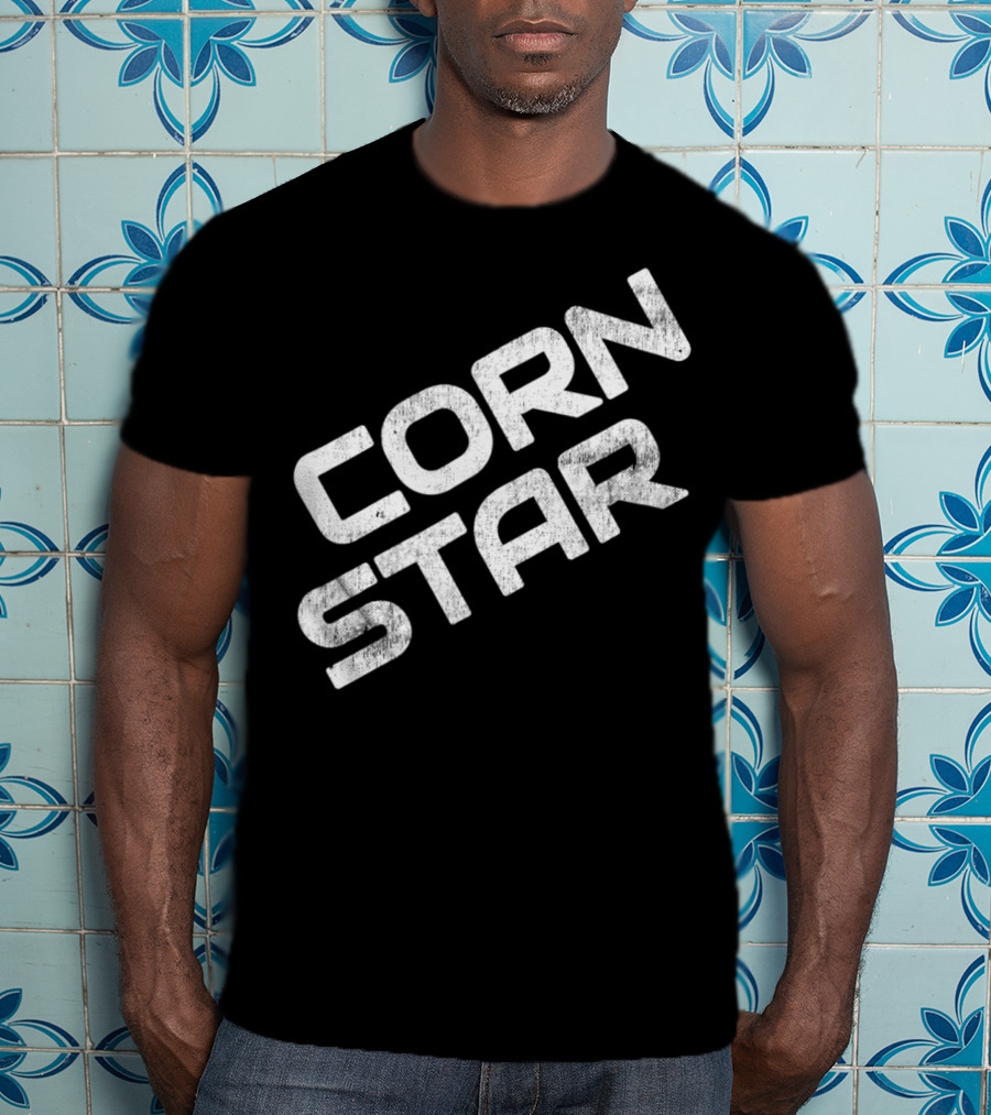 Corn Star Camo Funny Dad Cornhole Beer Toss For Fathers T-Shirt