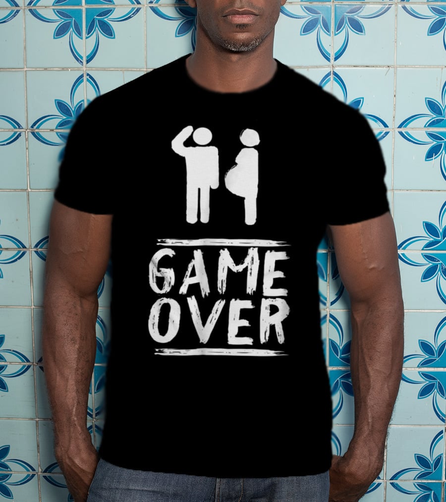 Game Over Cute Pregnancy New Babies New Dad Expecting Parent T-Shirt