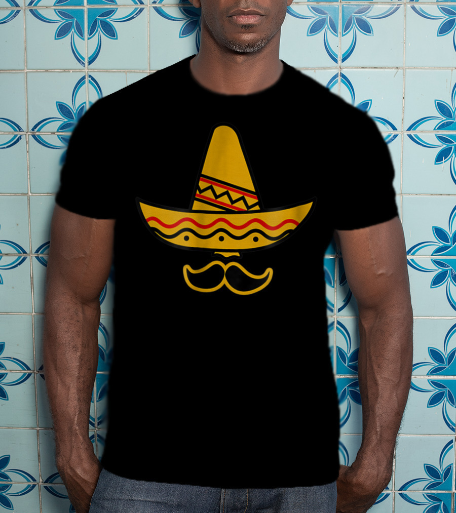 Daddy Sombrero Mustache Cinco De Mayo Family Dad35 T-Shirt