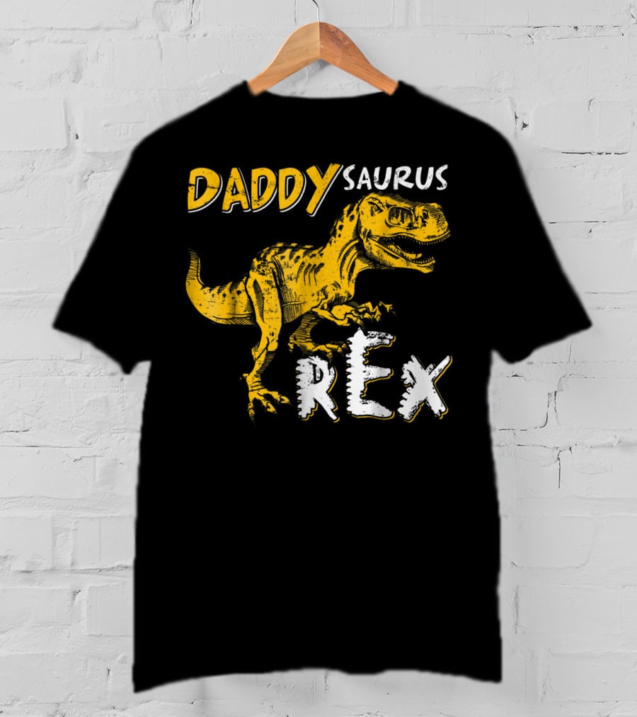Daddysaurus Rex Dinosaur Daddy Saurus T-Rex T-Shirt