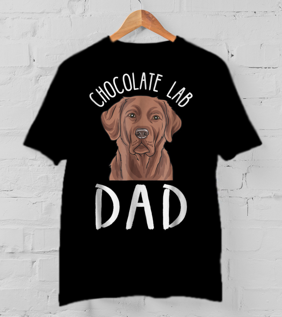 Chocolate Lab Dad T-Shirt