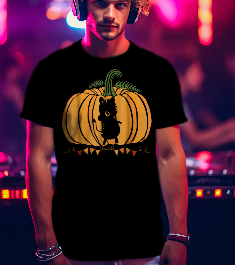 Animal Halloween Pumpkin Silhouette Dad Mom78 T-Shirt