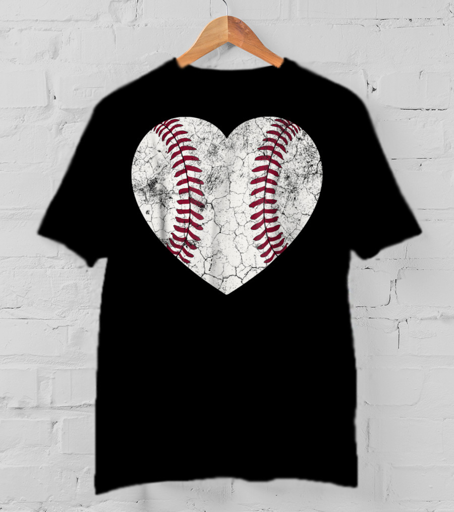 Baseball Heart Softball Love Fun T-Shirt
