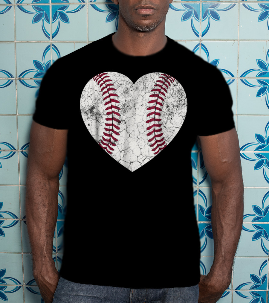 Baseball Heart Softball Love Fun T-Shirt