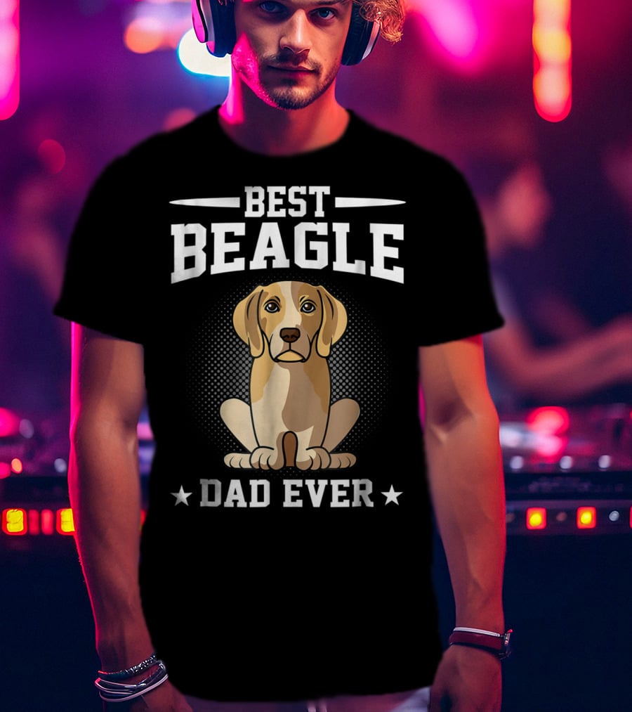 Best Beagle Dad Ever Dog Owner T-Shirt