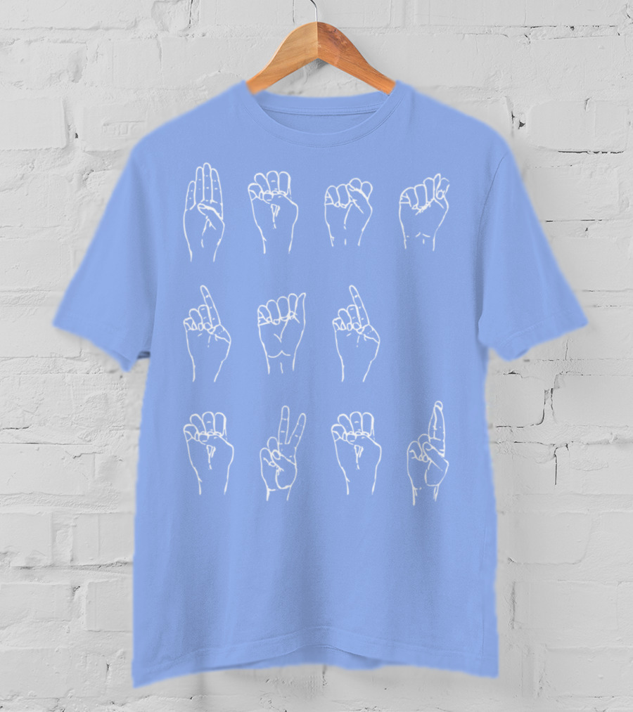 Best Dad Ever Deaf American Sign Language 34 T-Shirt