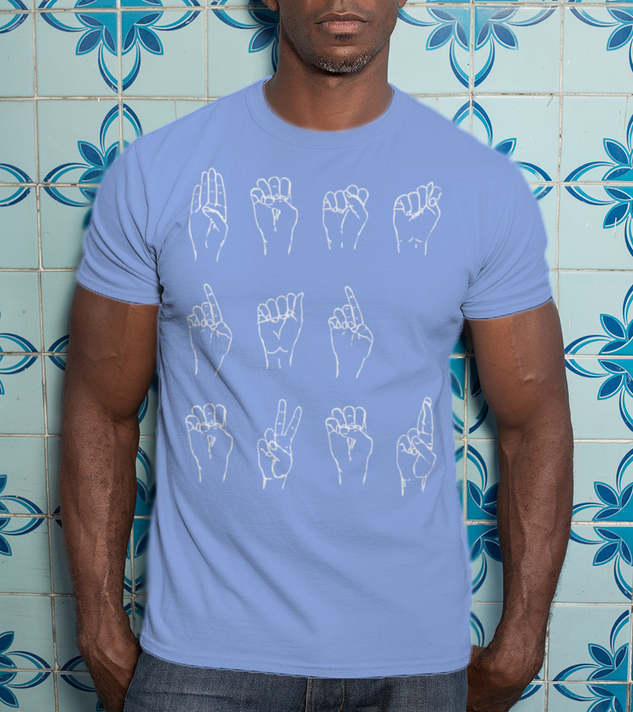Best Dad Ever Deaf American Sign Language 34 T-Shirt