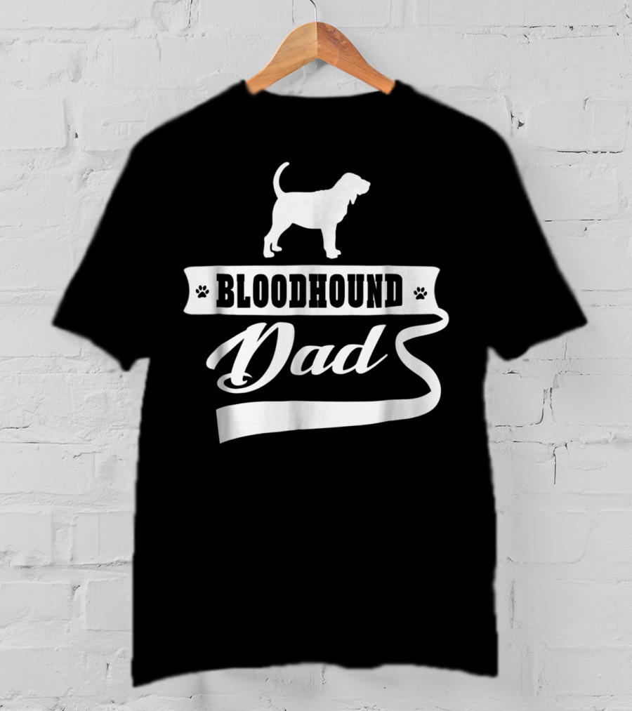 Bloodhound Dad Mens Dog Animal T-Shirt