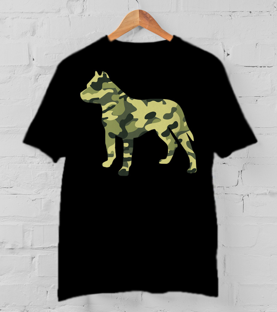 Camouflage Pitbull Mom Pitbull Dad Camo Pit Bull T-Shirt