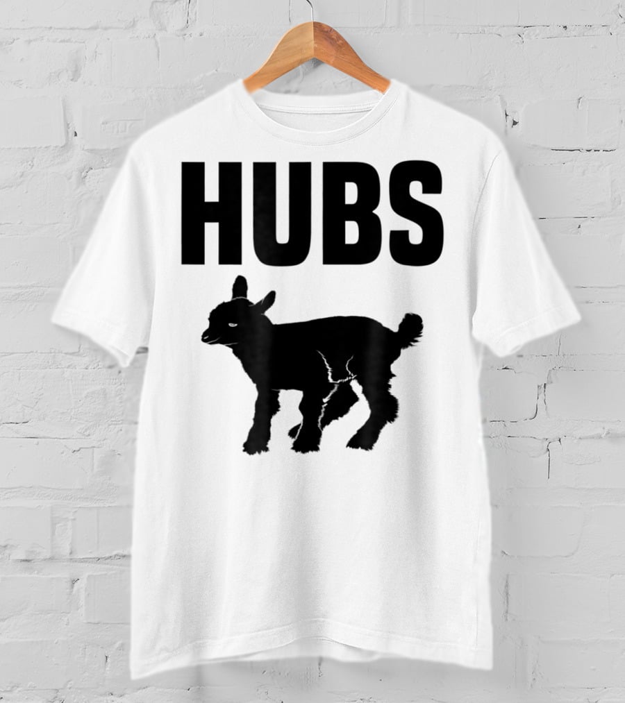Hubs Baby Goat For Husband Wife Dad T-Shirt