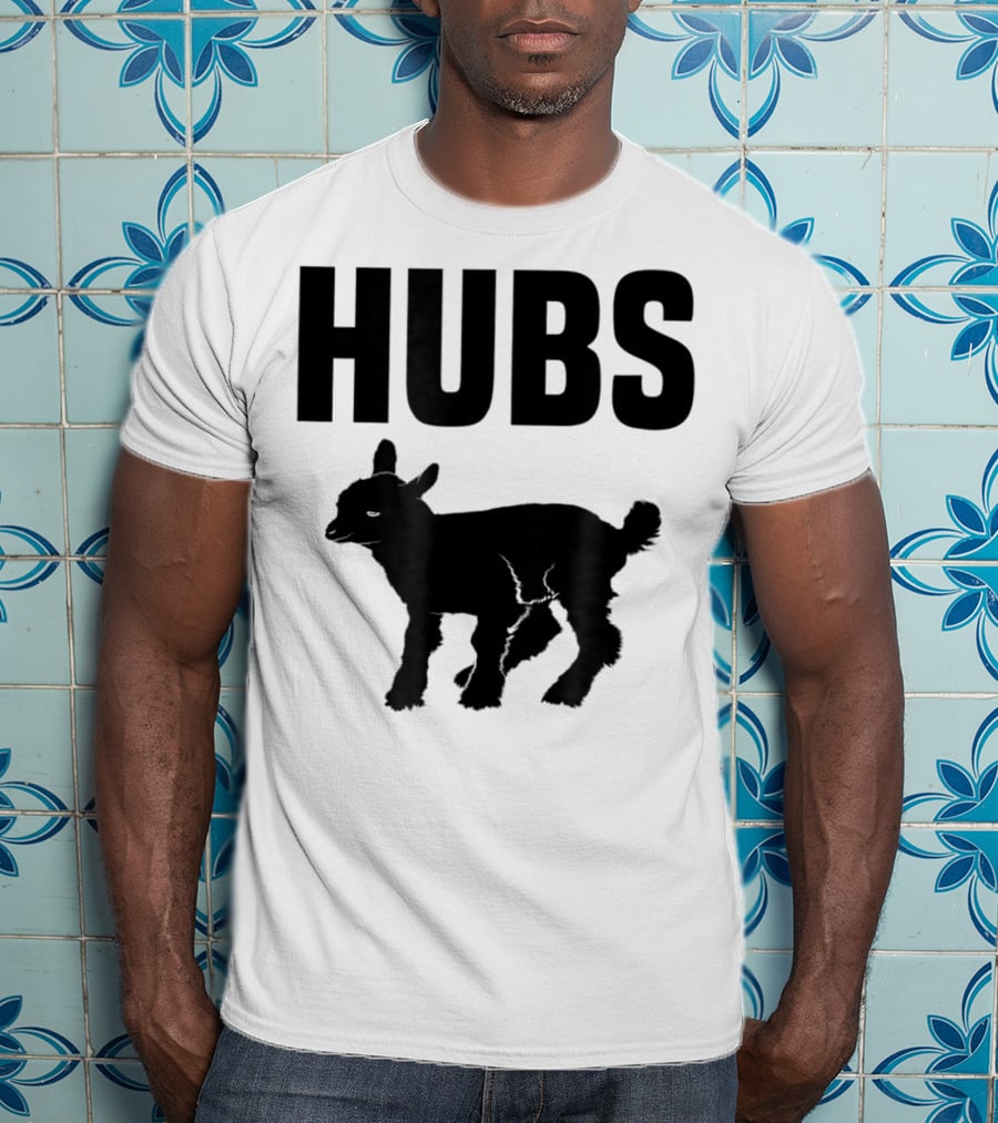 Hubs Baby Goat For Husband Wife Dad T-Shirt
