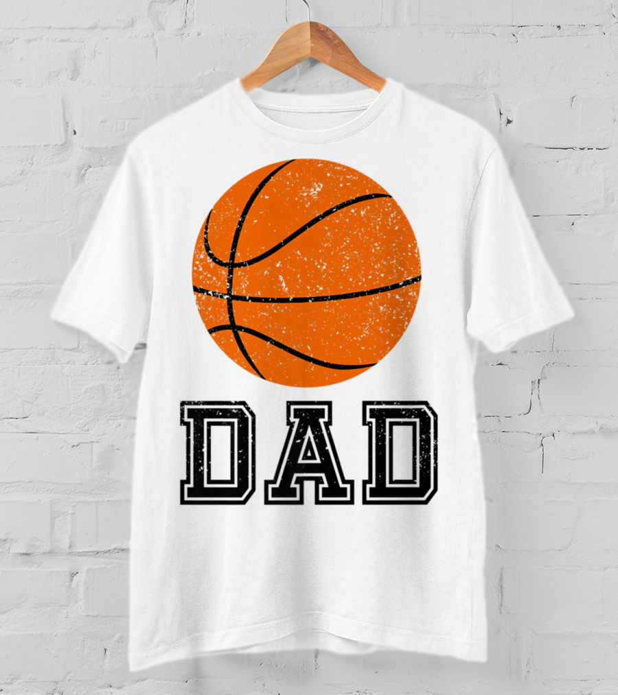 Basketball Dad Vintage Ball T-Shirt