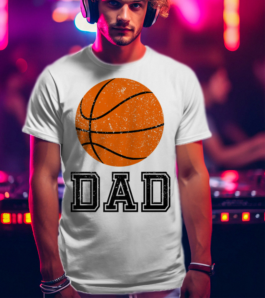 Basketball Dad Vintage Ball T-Shirt
