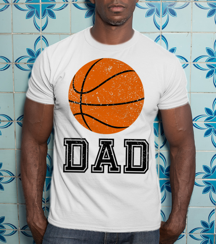 Basketball Dad Vintage Ball T-Shirt