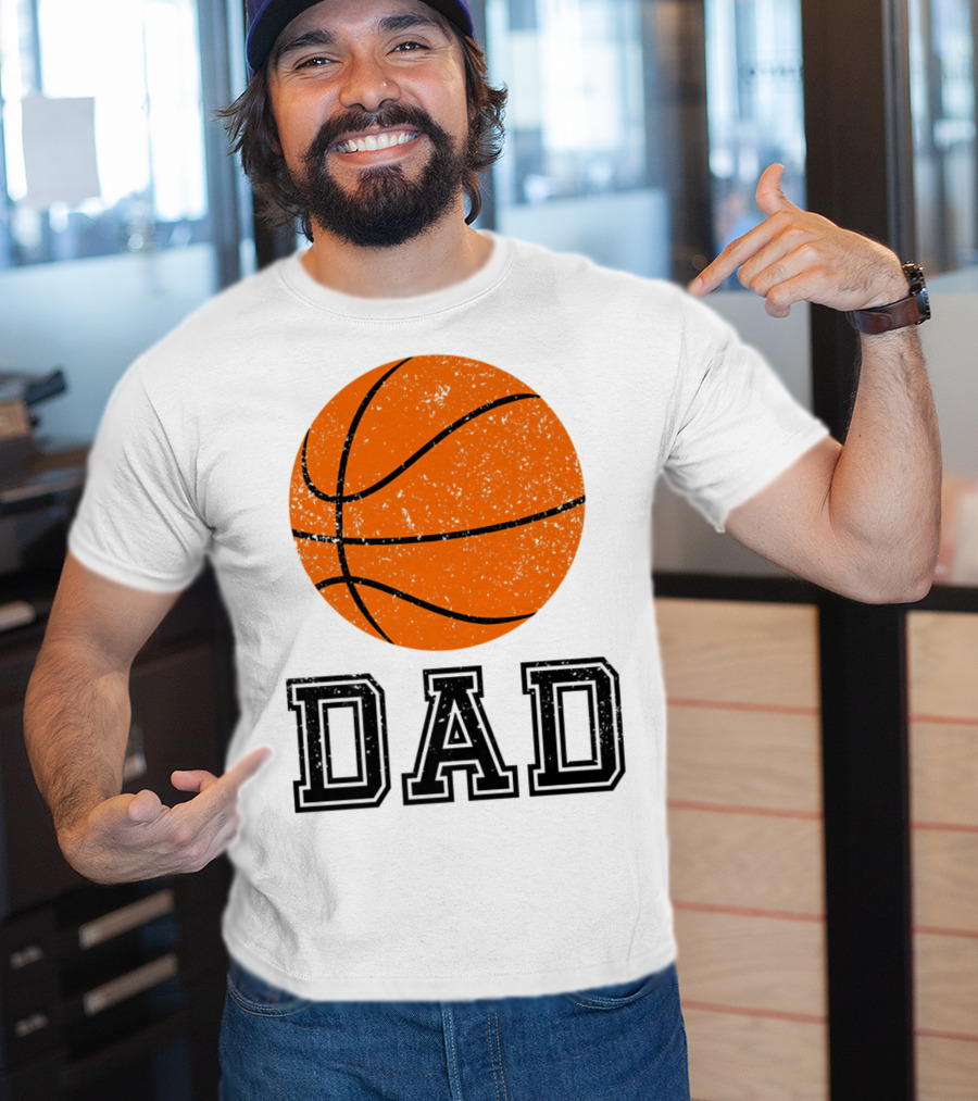 Basketball Dad Vintage Ball T-Shirt
