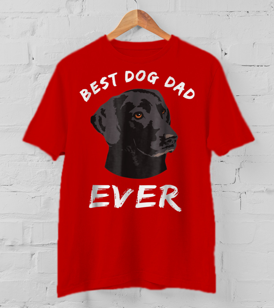 Best Dog Dad Ever Black Lab Retriever T-Shirt