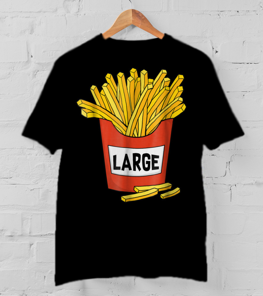 Large Golden French Fries Dad Coolest Big Collection T-Shirt