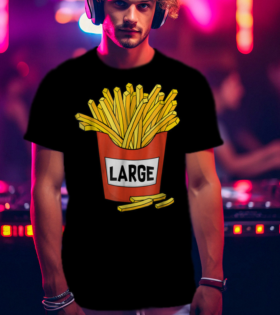 Large Golden French Fries Dad Coolest Big Collection T-Shirt