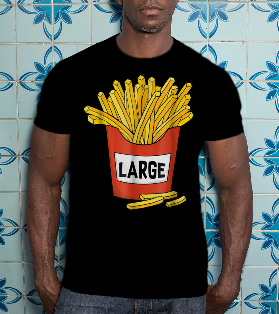 Large Golden French Fries Dad Coolest Big Collection T-Shirt