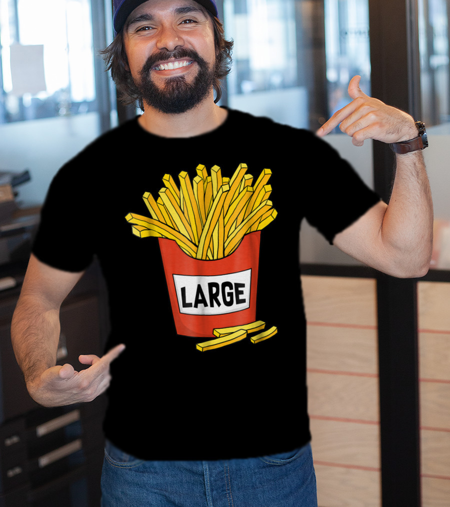 Large Golden French Fries Dad Coolest Big Collection T-Shirt