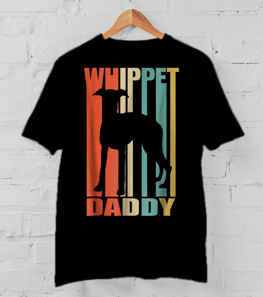 Whippet Daddy Vintage Love Dog56 T-Shirt