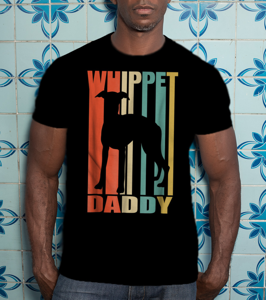 Whippet Daddy Vintage Love Dog56 T-Shirt