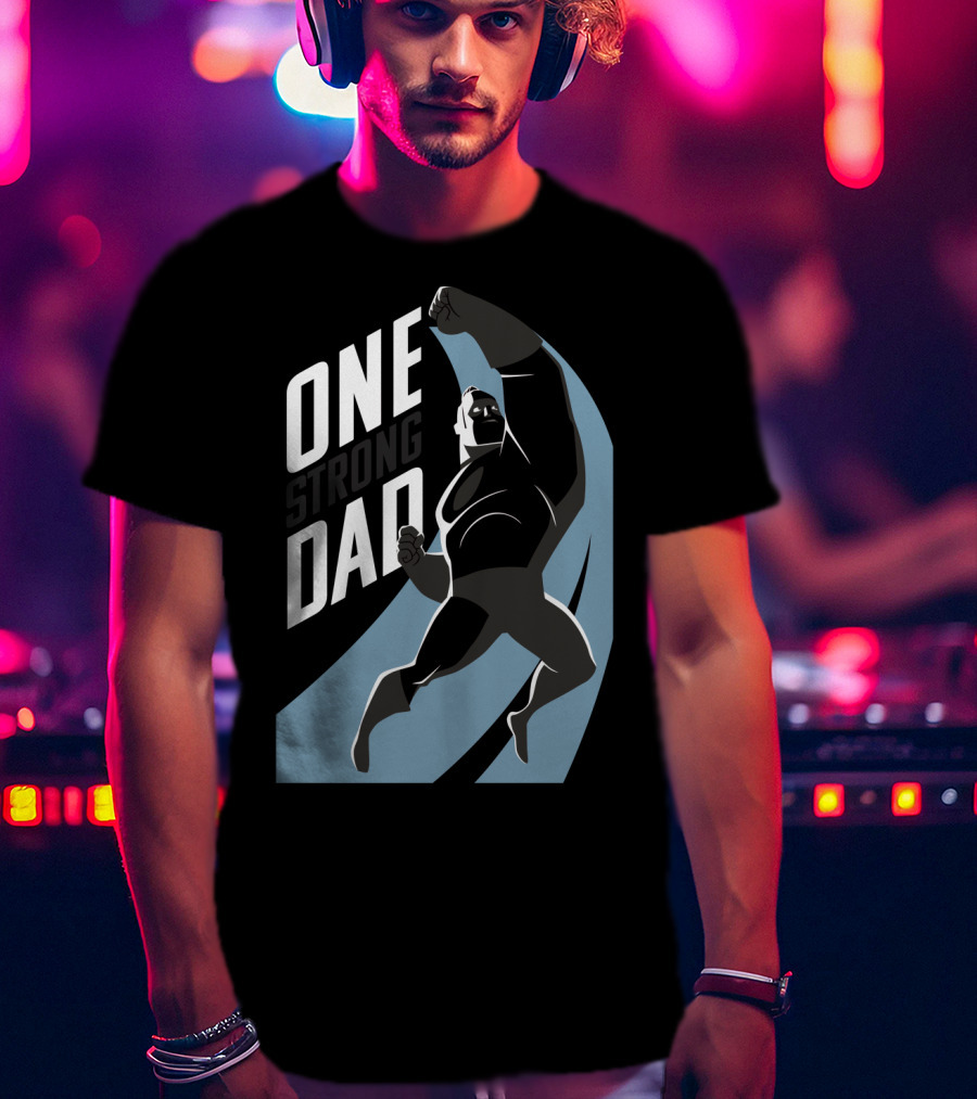 Disney Pixar Incredibles 2 One Strong Dad Iconic Heroic Pose T-Shirt