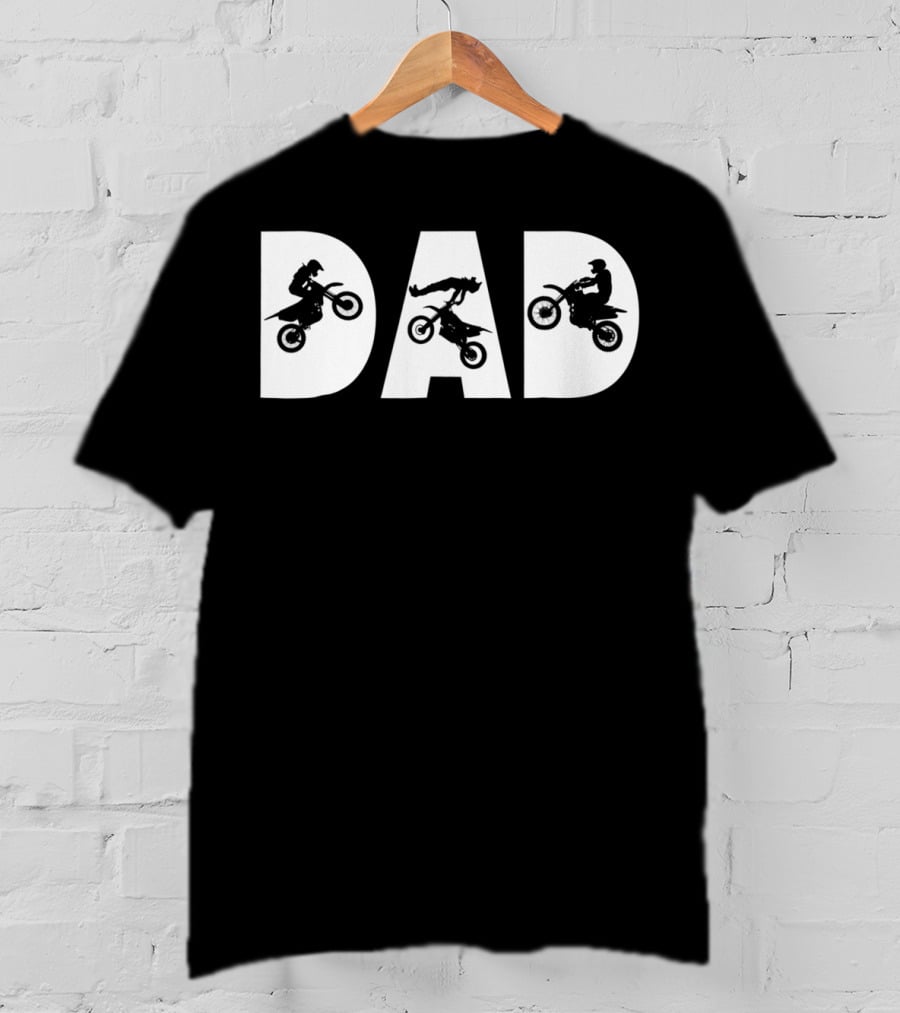 Dad Motocross Legend Family T-Shirt