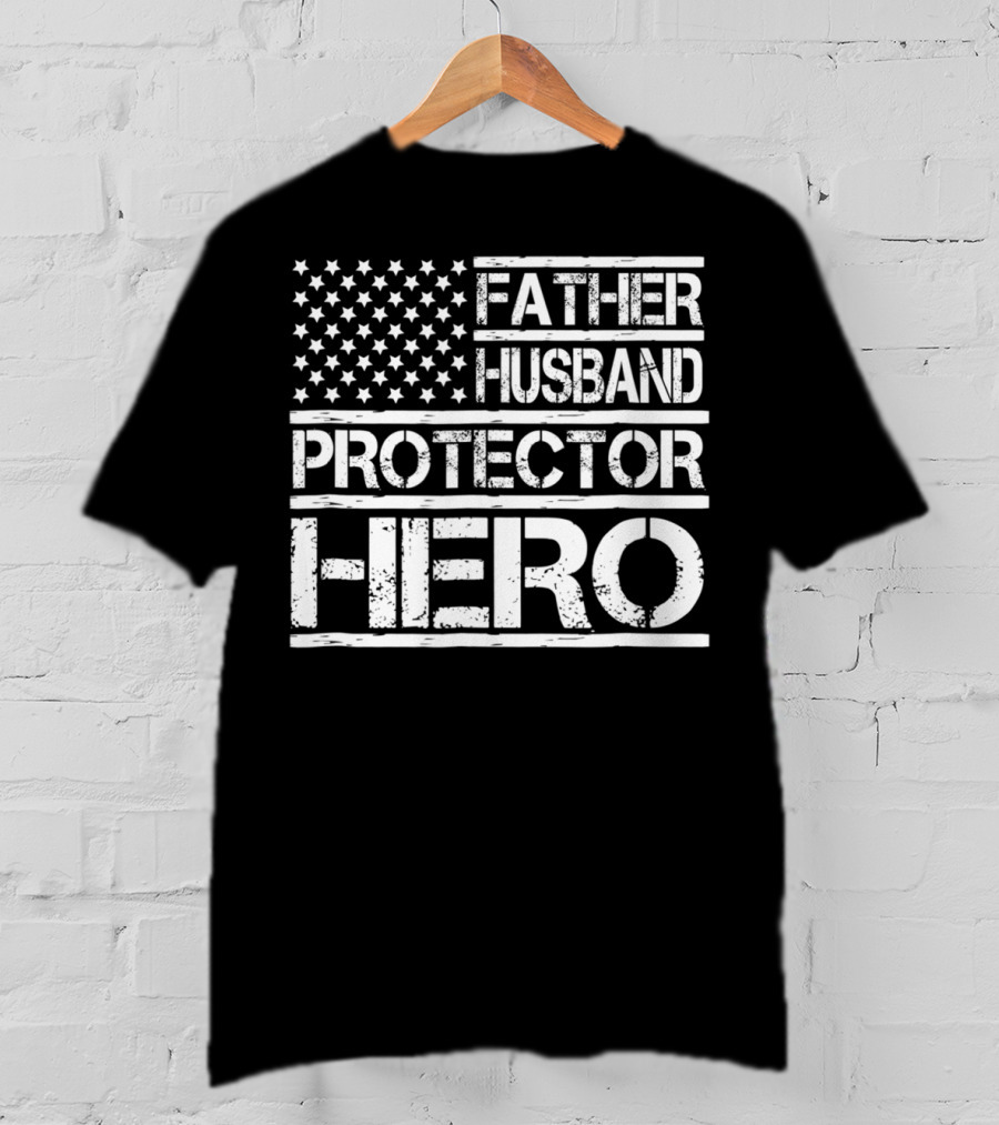 Father Husband Protector Hero Dad96 Birthday Day T-Shirt
