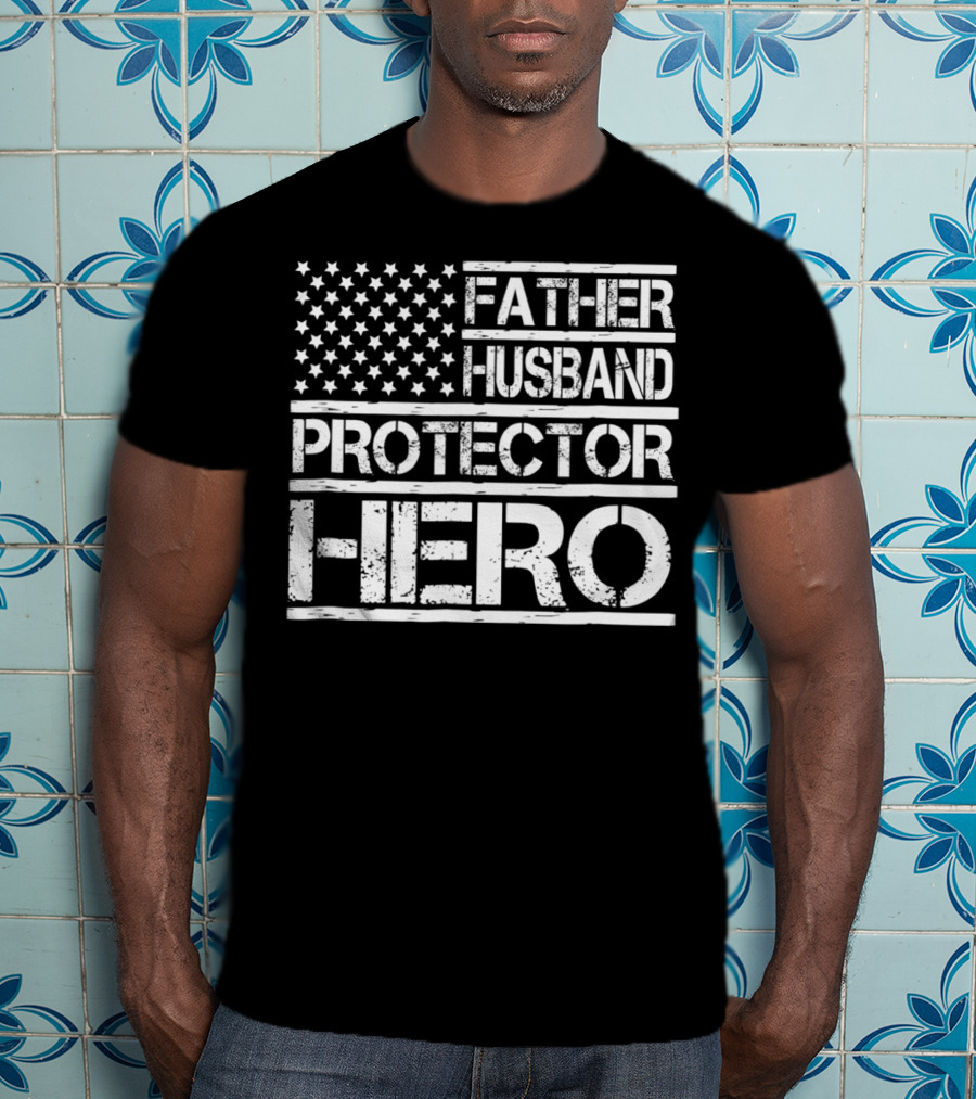 Father Husband Protector Hero Dad96 Birthday Day T-Shirt