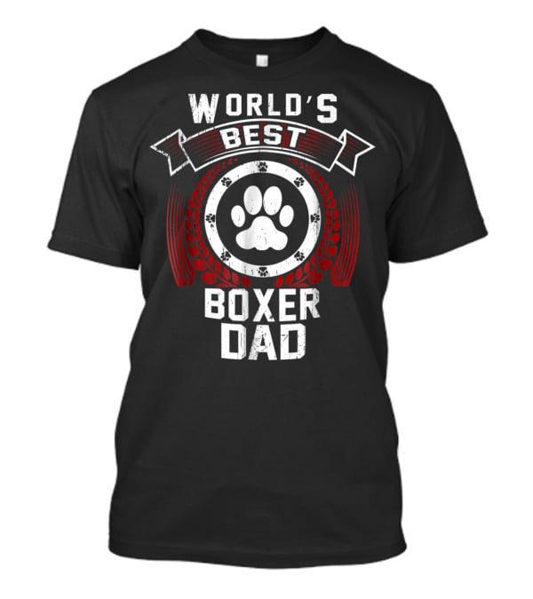 World's Best Boxer Dad Funny Dog Father Puppy Daddy59 T-Shirt