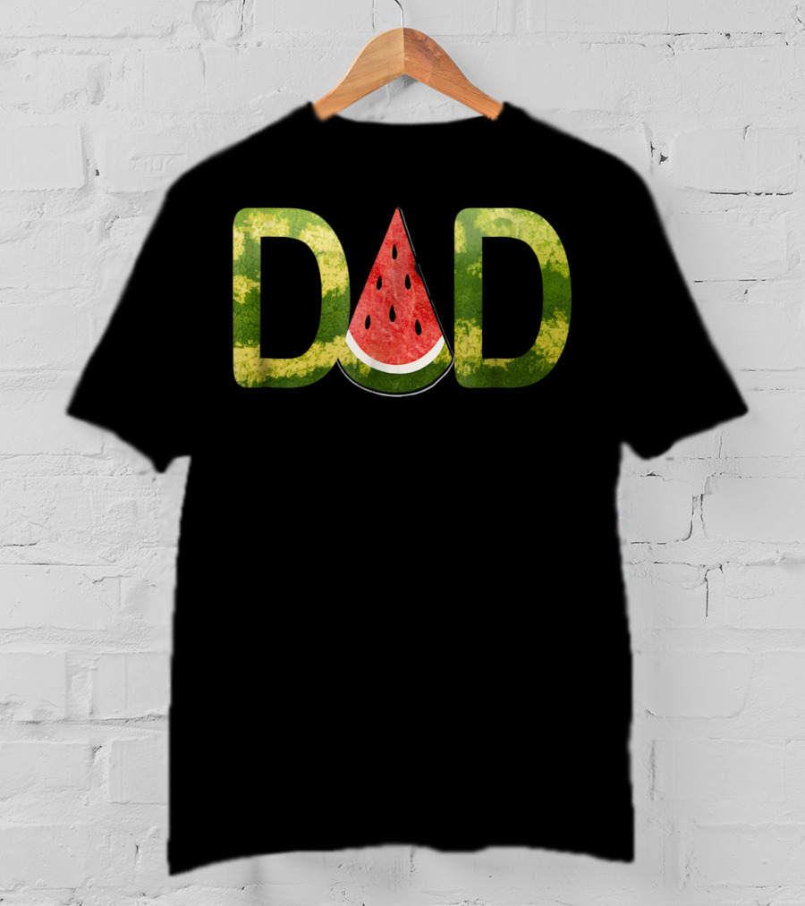 DAD Watermelon Slice Funny Ys24 T-Shirt