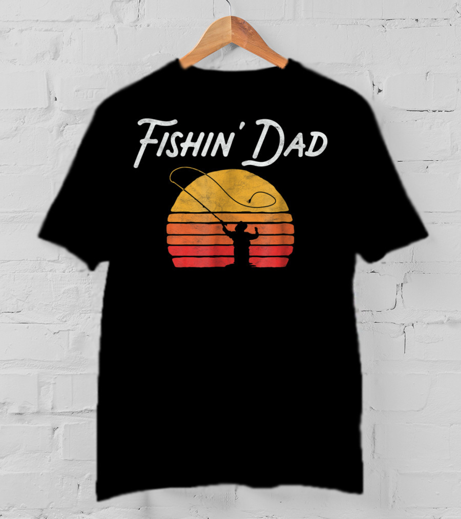Fishin Dad Sunset Fly Fishing T-Shirt
