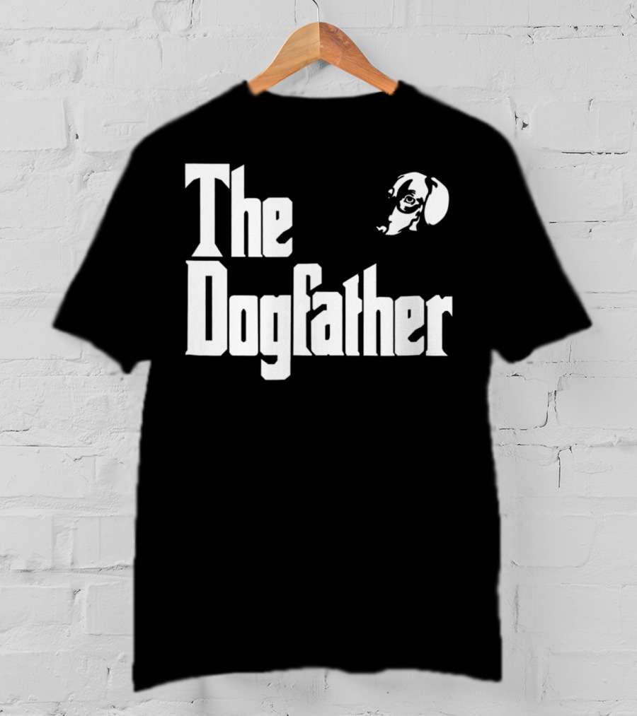 Dachshund Dad The Dogfather Birthday Gift T-Shirt