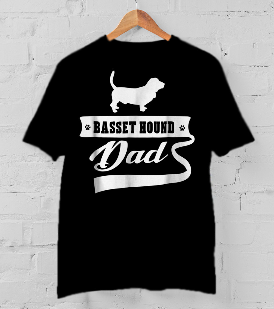 Basset Hound Dad Dog Mens Animal Dogs T-Shirt