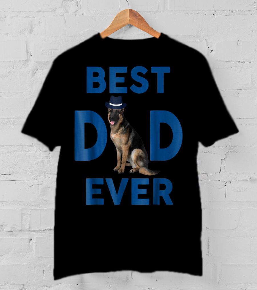 Best Dad Ever German Shepherd Pup64 T-Shirt