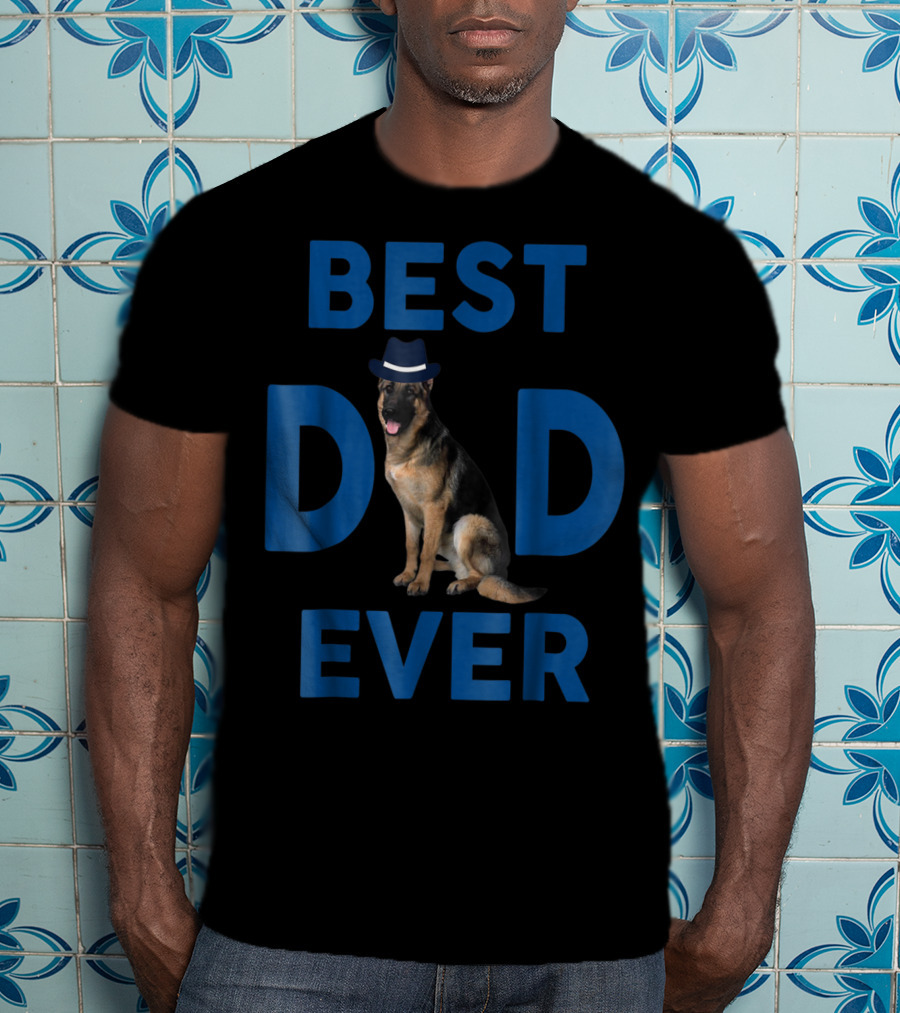 Best Dad Ever German Shepherd Pup64 T-Shirt