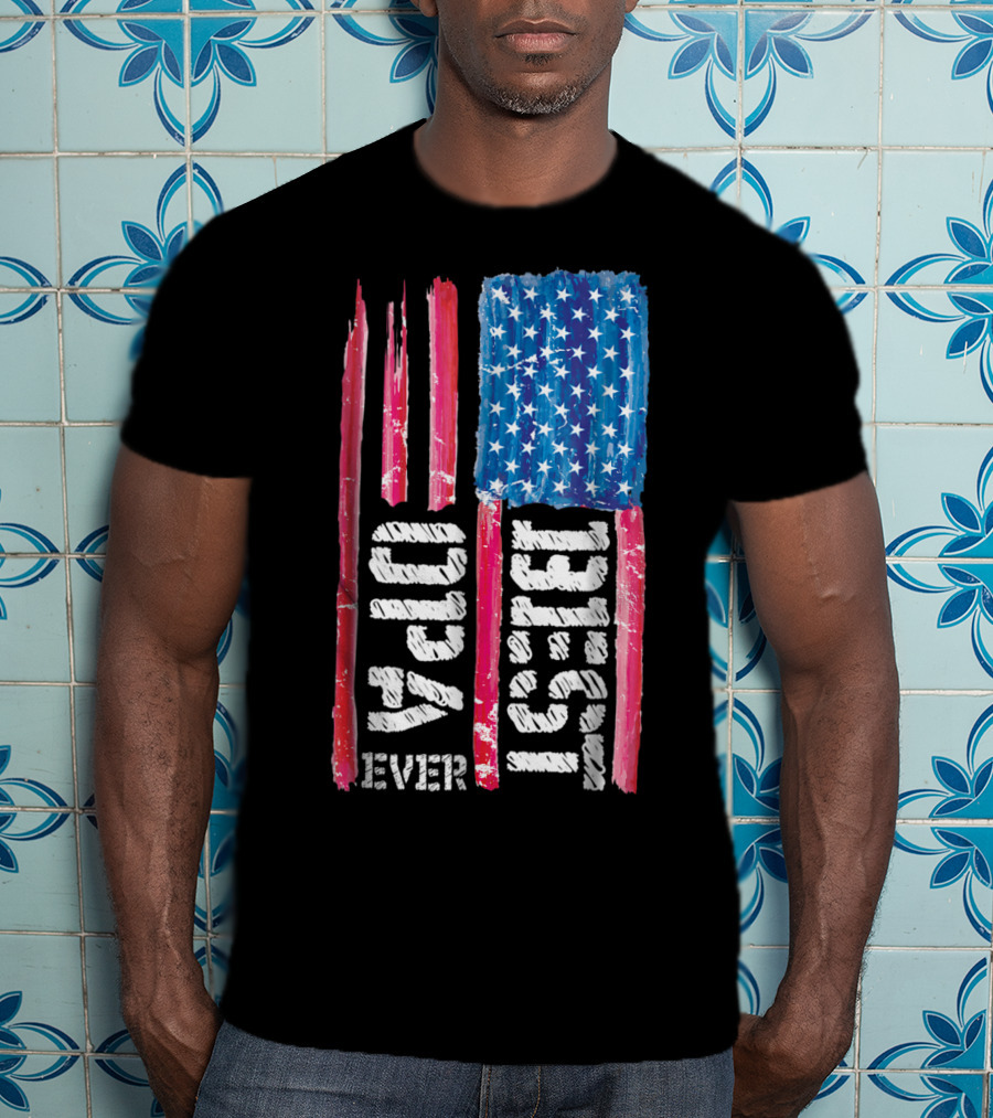 Best Opa Ever Patriotic Distressed American Flag T-Shirt
